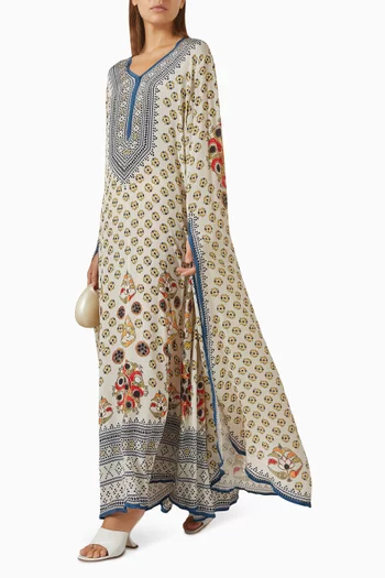 Sakina Kaftan in Bemberg Crepe