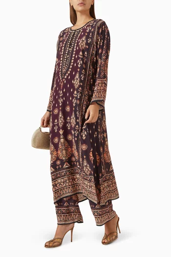 Ghazala 2-piece Set in Bemberg Crepe
