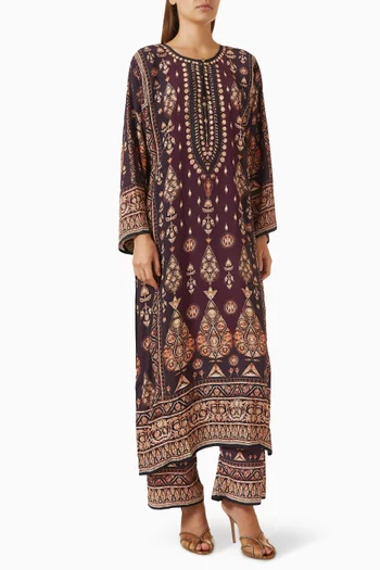 Ghazala 2-piece Set in Bemberg Crepe