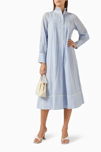 Pintuck Shirt Dress