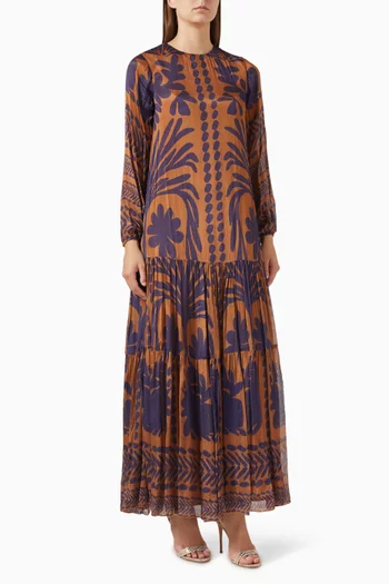 Floral-print Maxi Dress
