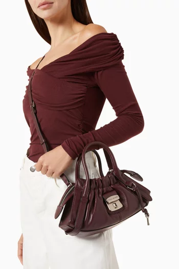 The Small Cristina Satchel Bag in Nappa Leather