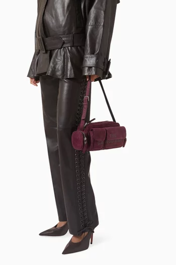 حقيبة كتف كارغو جلد ناعم