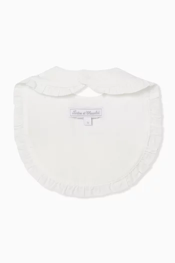 Ruffle Bib in Cotton