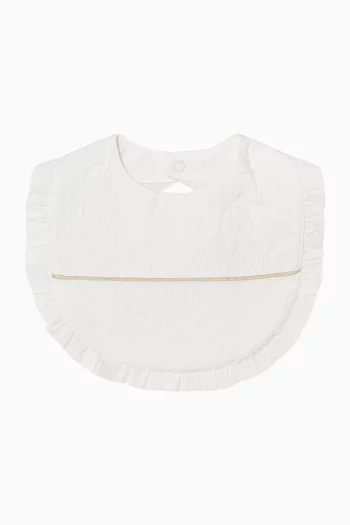 Ruffle Bib in Cotton