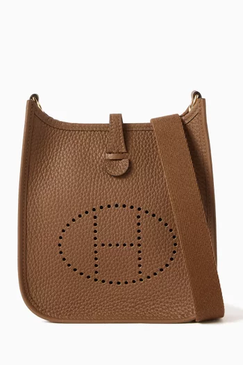 Unused Mini Evelyne Bag in Clemence Leather & Gold Hardware