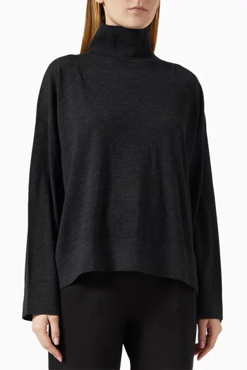 Turtleneck Long-sleeve Sweater