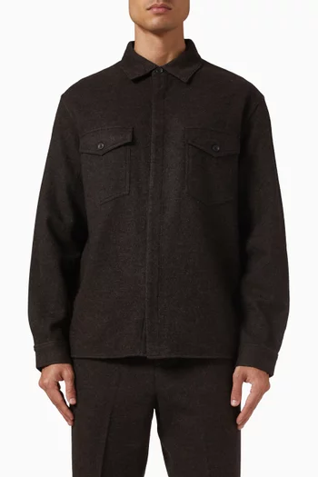 Pocket Overshirt in Wool