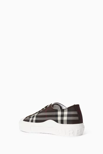 Jack Check Sneakers in Canvas