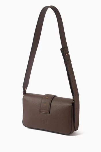 Love One Mini Slouchy Shoulder Bag in Leather