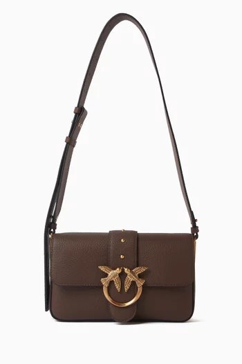 Love One Mini Slouchy Shoulder Bag in Leather