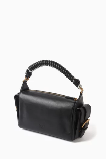 Cargo Shoulder Bag in Leather