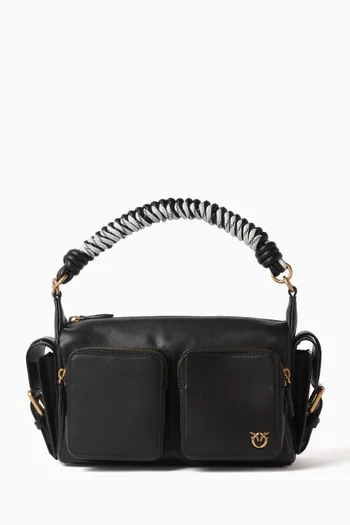 Cargo Shoulder Bag in Leather