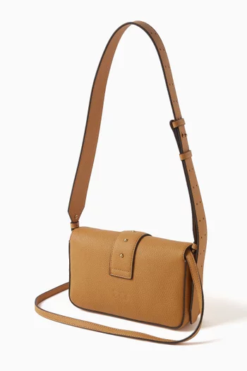Love One Mini Slouchy Shoulder Bag in Leather