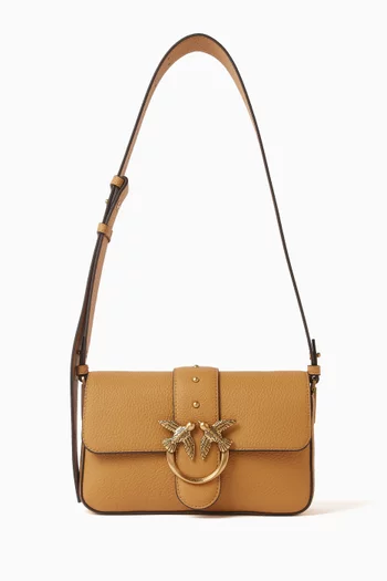Love One Mini Slouchy Shoulder Bag in Leather