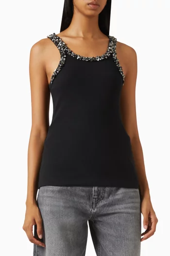 Coriandoli Tank Top in Cotton-blend