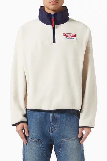 Racing Half Zip Sweater in Fleece