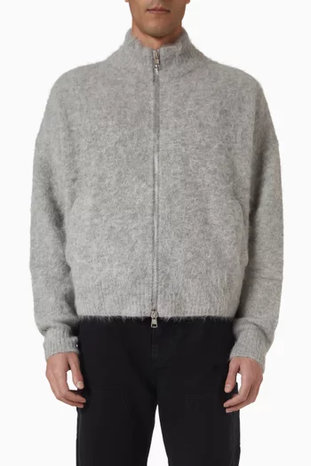 Funnel-neck Sweater in Alpaca-knit