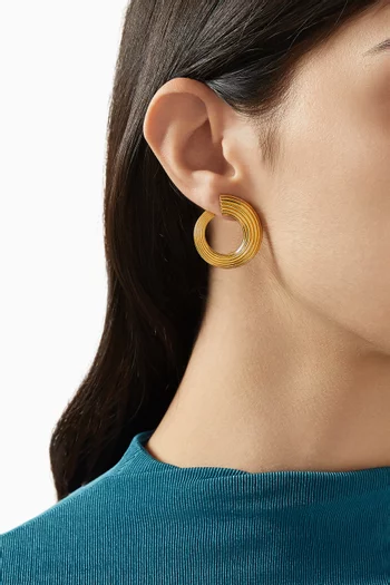 Croissance Illimitée Earrings in 18kt Gold Vermeil