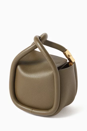 Wonton Surreal Tote Bag in Pebbled Calfskin Leather