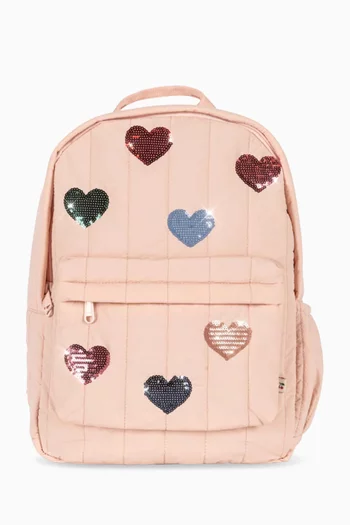 حقيبة ظهر جونو مطرزة بالترتر نايلون