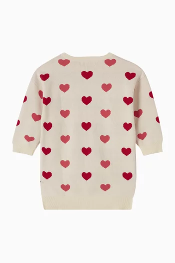 Lapis Hearts Sweater Dress