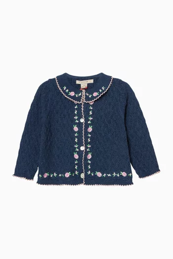 Rosier Knit Cardigan in Cotton Blend