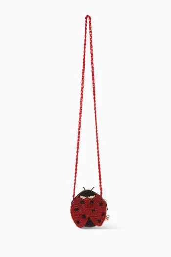 Ladybug Beaded Bag