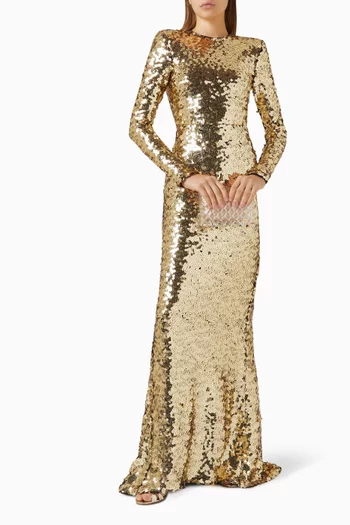 Lumen Sequin-embellished Gown