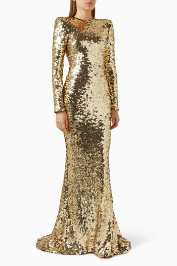 Lumen Sequin-embellished Gown