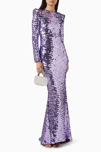 Lumen Sequin-embellished Gown