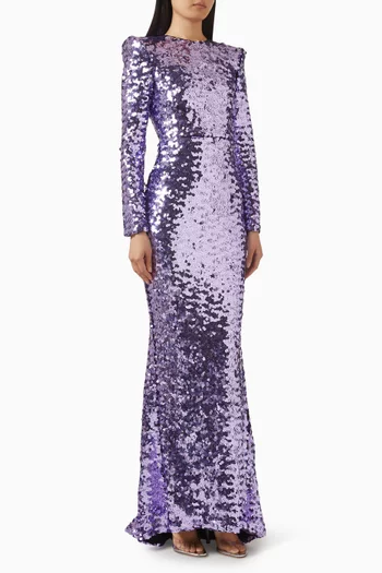 Lumen Sequin-embellished Gown
