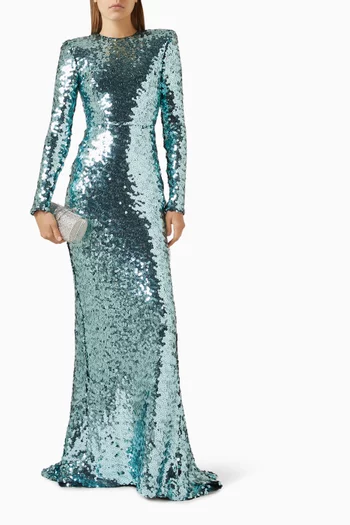 Lumen Sequin-embellished Gown