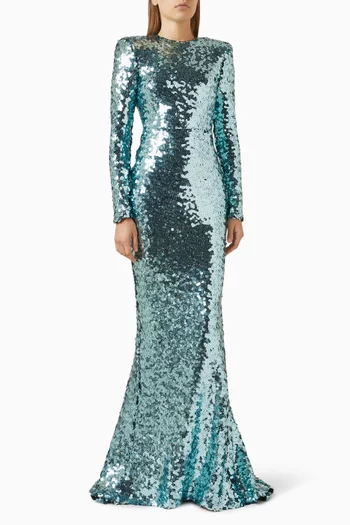 Lumen Sequin-embellished Gown
