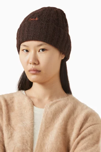 Logo-embroidered Beanie