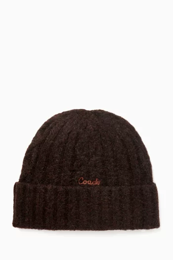 Logo-embroidered Beanie