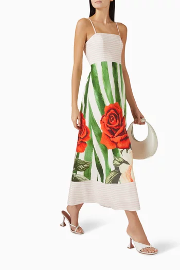 Molly Floral-print Midi Dress