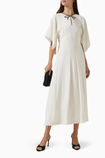 Bow-tie Midi Dress