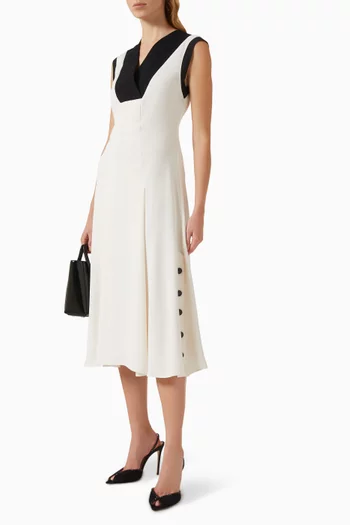 V-neck Midi Dress