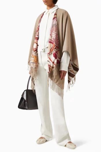 Reversible Cape in Silk & Cashmere