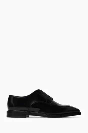 Lace-up Derby Shoes in Leather