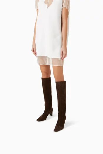 Ona 55 Knee Boots in Suede