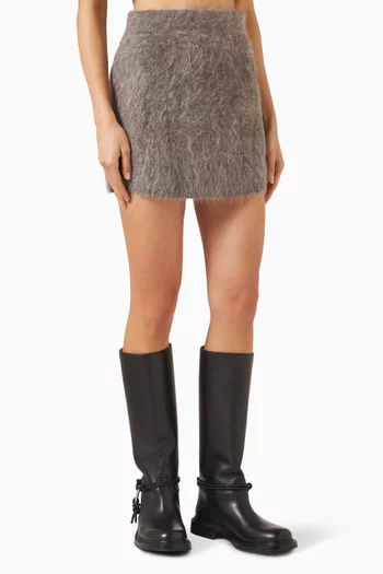 Mini Skirt in Alpaca-blend