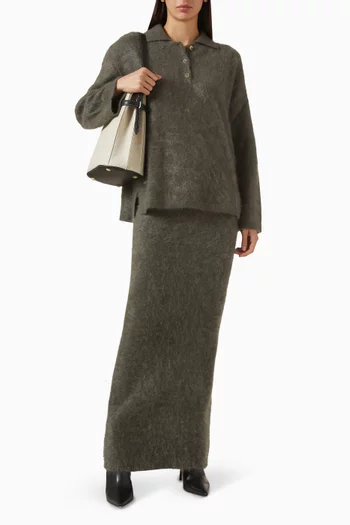 Polo Shirt in Brushed-cashmere