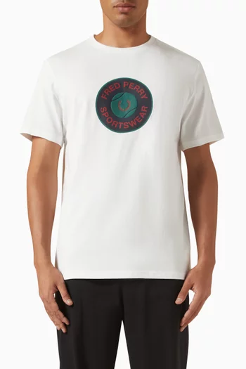 Tennis Badge T-shirt in Cotton