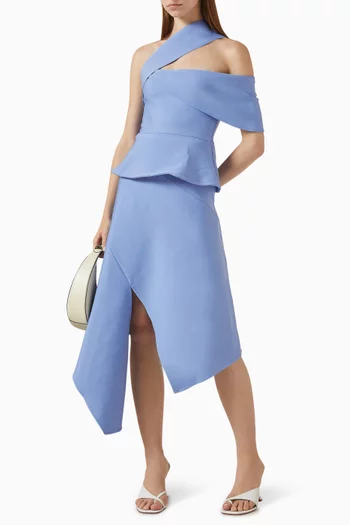 Sonya Asymmetric Top & Skirt Set