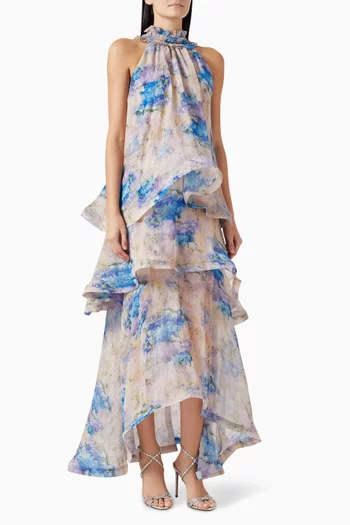 Briony Floral-print Gown
