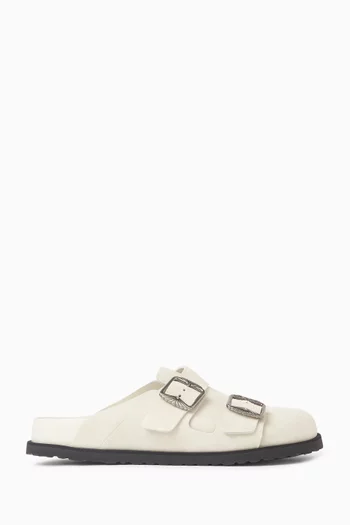 222 West Clog Sandals in Suede