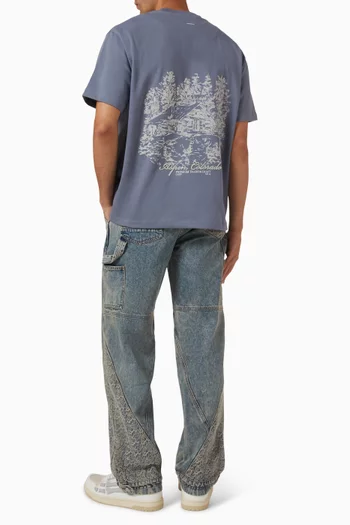 تي شيرت ساميت مزين بشعار الماركة