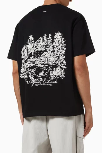 Aspen Mountain T-shirt in Cotton-jersey